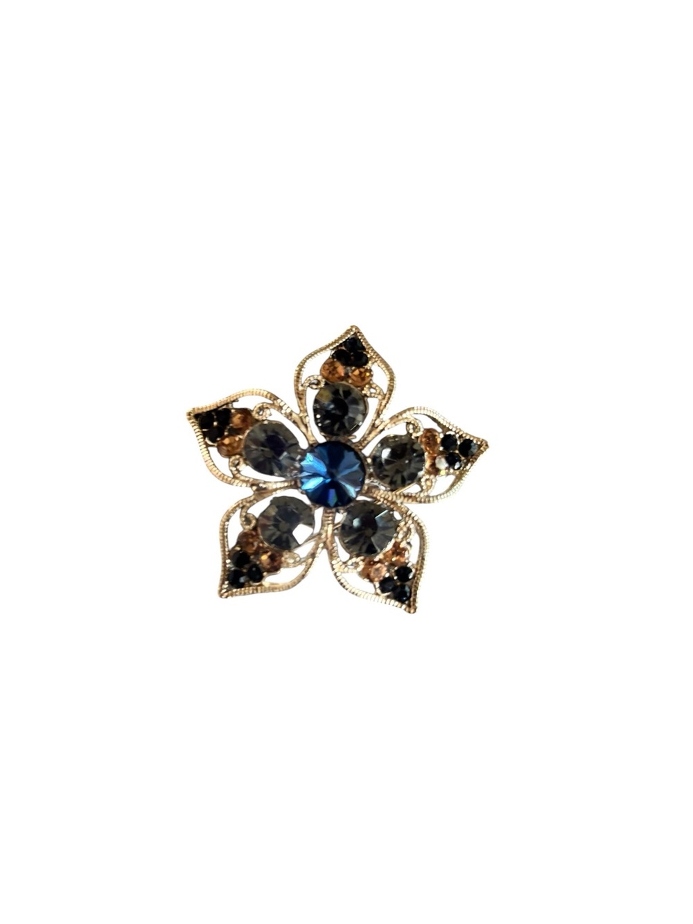 🌸 Flower Rhinestone Brooch 🌸 - Picture 2 of 4